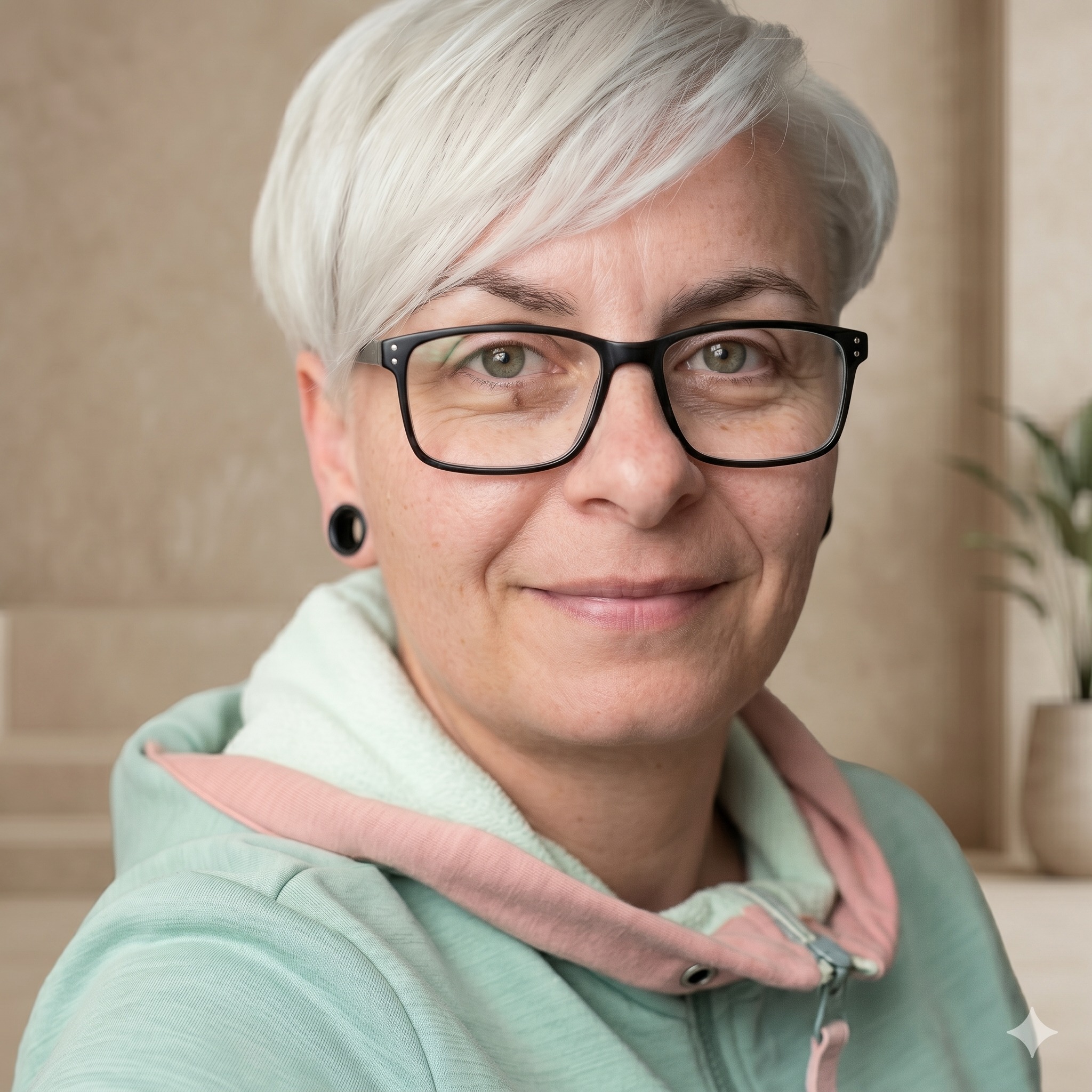 Porträt von Ramona Schlegel, der erfahrenen Alltagsbegleiterin und Gründerin der Gute Seele Alltagsbetreuung in Lutherstadt Wittenberg.